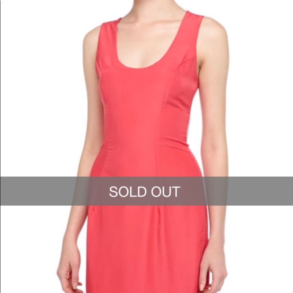 NAVEN SCOOP SATEEN DRESS IN TEABERRY NEON SIZE 2